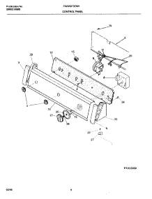 09 - Control Panel parts for Frigidaire Washer FWS6973EW1 from AppliancePartsPros.com