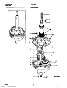 04 - Transmission parts for Frigidaire Washer FWS745GCS0 from AppliancePartsPros.com