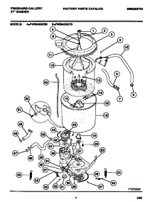 03 - Tubs, Hoses, Motor parts for Frigidaire Washer FWS845GCS0 from AppliancePartsPros.com