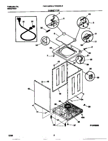 02 - Cabinet / Top parts for Frigidaire Washer FWX223LBS3 from AppliancePartsPros.com