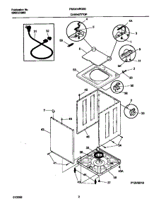 02 - P12v0019 Wshr Cab,Top parts for Frigidaire Washer FWX414RGS0 from AppliancePartsPros.com