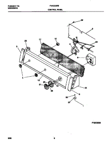 05 - Control Panel parts for Frigidaire Washer FWX233RES2 from AppliancePartsPros.com