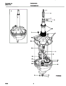 04 - Transmission parts for Frigidaire Washer FWX233RES3 from AppliancePartsPros.com