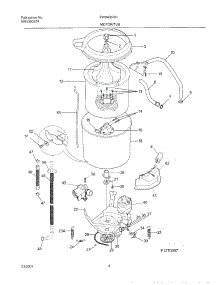 05 - Wshr Mtr,Hose parts for Frigidaire Washer FWX435RHT1 from AppliancePartsPros.com