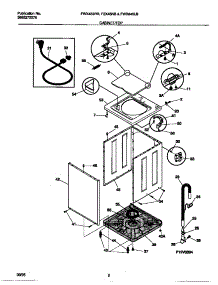 02 - Cabinet / Top parts for Frigidaire Washer FWX445NBS3 from AppliancePartsPros.com