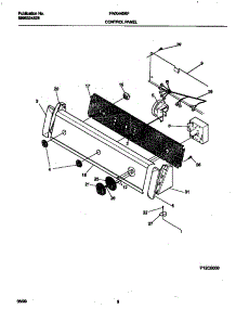 05 - P12c0009 Control Panel parts for Frigidaire Washer FWX445RFS4 from AppliancePartsPros.com