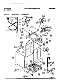 02 - Cabinet, Top Panel, Base parts for Frigidaire Washer FWX645DBW1 from AppliancePartsPros.com