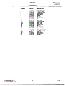 Transmission Page 2 parts for Frigidaire Washer FWX6975E from AppliancePartsPros.com