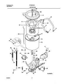 05 - Wshr Mtr,Hose parts for Frigidaire Washer FWS833AS1 from AppliancePartsPros.com
