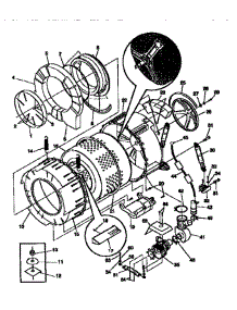 Tub And Motor parts for Frigidaire Washer FWT445GC from AppliancePartsPros.com