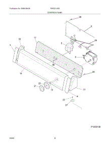 09 - Control / Panel parts for Frigidaire Washer FWX221AS2 from AppliancePartsPros.com
