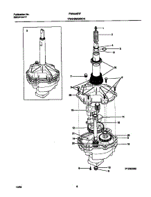 04 - P12m0002 Transmission parts for Frigidaire Washer FWX445RFT2 from AppliancePartsPros.com