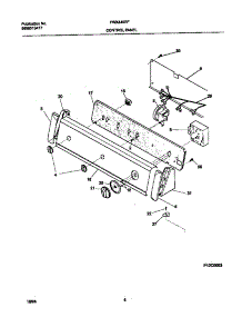 05 - P12c0053 Control Panel parts for Frigidaire Washer FWX445RFT2 from AppliancePartsPros.com