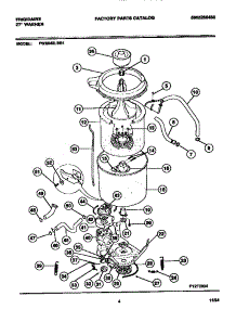 03 - Tubs, Hoses, Motor parts for Frigidaire Washer FWX645LBS1 from AppliancePartsPros.com