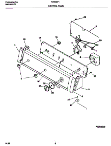 05 - Control Panel parts for Frigidaire Washer FWX6971EW2 from AppliancePartsPros.com