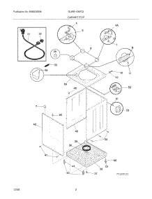 03 - Cabinet / Top parts for Frigidaire Washer GLWS1439FC2 from AppliancePartsPros.com