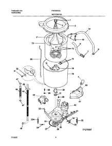 05 - Wshr Mtr,Hose parts for Frigidaire Washer FWX833SAS0 from AppliancePartsPros.com