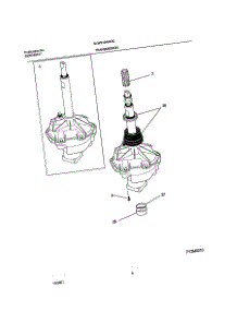 07 - Transmission parts for Frigidaire Washer GLWS1649AS0 from AppliancePartsPros.com