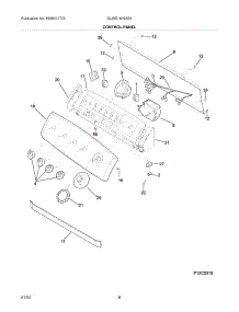 09 - Control / Panel parts for Frigidaire Washer GLWS1649AS4 from AppliancePartsPros.com