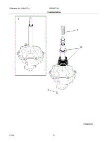 07 - Transmission parts for Frigidaire Washer GSWS9719AS2 from AppliancePartsPros.com