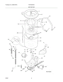 05 - Motor / Tub parts for Frigidaire Washer FWY833KCS0 from AppliancePartsPros.com