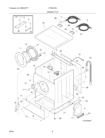 05 - Cabinet / Top parts for Frigidaire Washer LTF530DS0 from AppliancePartsPros.com
