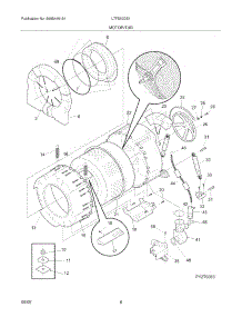 07 - Motor / Tub parts for Frigidaire Washer LTF530DS1 from AppliancePartsPros.com