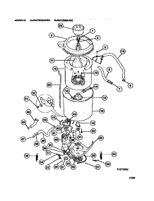 03 - Tubs, Hoses, Motor parts for Frigidaire Washer WA7200ADD3 from AppliancePartsPros.com