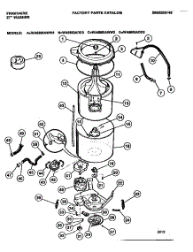 03 - Tubs, Hoses, Motor parts for Frigidaire Washer WA6500ADD3 from AppliancePartsPros.com