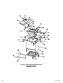 04 - Cabinet, Base, Top, Lid parts for Frigidaire Washer WDSCW2 from AppliancePartsPros.com