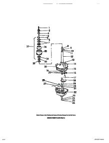 08 - Mechanism parts for Frigidaire Washer WDSCW2 from AppliancePartsPros.com