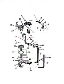 06 - Pump, Hoses, Water Valve parts for Frigidaire Washer WDSCW5 from AppliancePartsPros.com