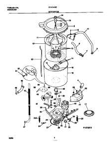 03 - Motor / Tub parts for Frigidaire Washer F21C445CT3 from AppliancePartsPros.com