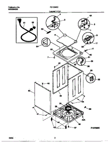 02 - Cabinet / Top parts for Frigidaire Washer F21C645CS3 from AppliancePartsPros.com