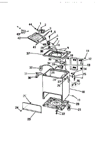 04 - Cabinet, Base, Top Panel parts for Frigidaire Washer WISCW5 from AppliancePartsPros.com