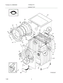 05 - Cabinet / Top parts for Frigidaire Washer FAFW3517KT1 from AppliancePartsPros.com