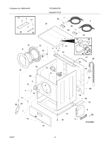 05 - Cabinet / Top parts for Frigidaire Washer FCCW3000FS0 from AppliancePartsPros.com