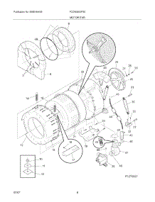 07 - Motor / Tub parts for Frigidaire Washer FCCW3000FS0 from AppliancePartsPros.com
