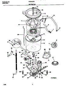 03 - Motor / Tub parts for Frigidaire Washer FWS445RBS2 from AppliancePartsPros.com
