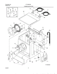 05 - Wshr Cab,Door parts for Frigidaire Washer FTF1040AS0 from AppliancePartsPros.com