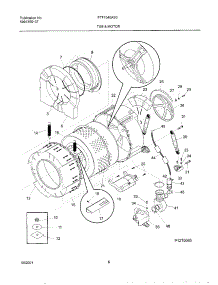 07 - Wshr Tub,Motor parts for Frigidaire Washer FTF1040AS0 from AppliancePartsPros.com