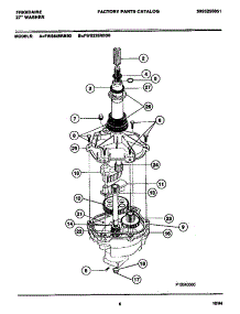 04 - Transmission parts for Frigidaire Washer FWS235RBS0 from AppliancePartsPros.com