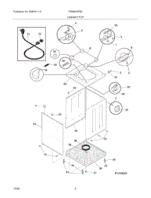 03 - Cabinet / Top parts for Frigidaire Washer FWS6600FS0 from AppliancePartsPros.com