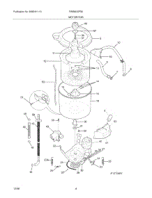 05 - Motor / Tub parts for Frigidaire Washer FWS6600FS0 from AppliancePartsPros.com
