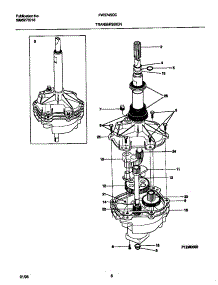 04 - Transmission parts for Frigidaire Washer FWS745GCT1 from AppliancePartsPros.com