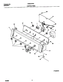05 - P12c0016 Control Panel parts for Frigidaire Washer FWS800FHS0 from AppliancePartsPros.com