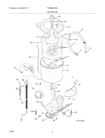 05 - Motor / Tub parts for Frigidaire Washer FWSB6600FS0 from AppliancePartsPros.com