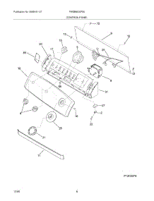 09 - Control / Panel parts for Frigidaire Washer FWSB6600FS0 from AppliancePartsPros.com
