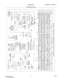 11 - Wiring Diagram parts for Frigidaire Washer FWSB6600FS0 from AppliancePartsPros.com