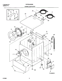 05 - Cabinet Door And Top parts for Frigidaire Washer FWTR549GGS0 from AppliancePartsPros.com